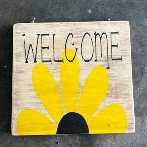 Welcome sign